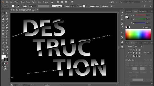 Cropping Text in Illustrator